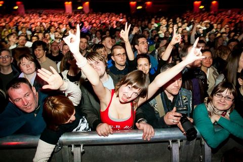 The front row