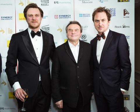 Guests in black tie on the Golden Unicorn Awards 2017 red carpet