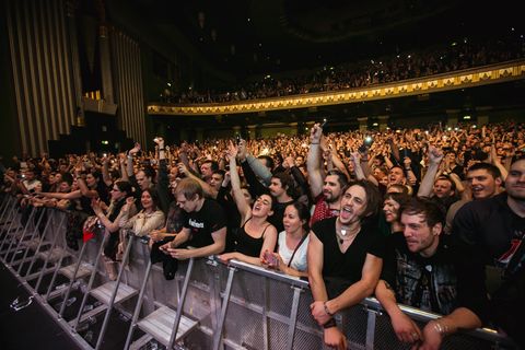 The front rows