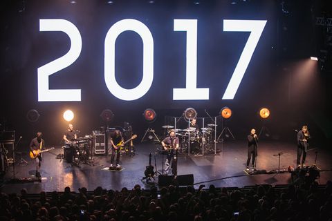 The History of Sound programme, with projections wrapping the stage